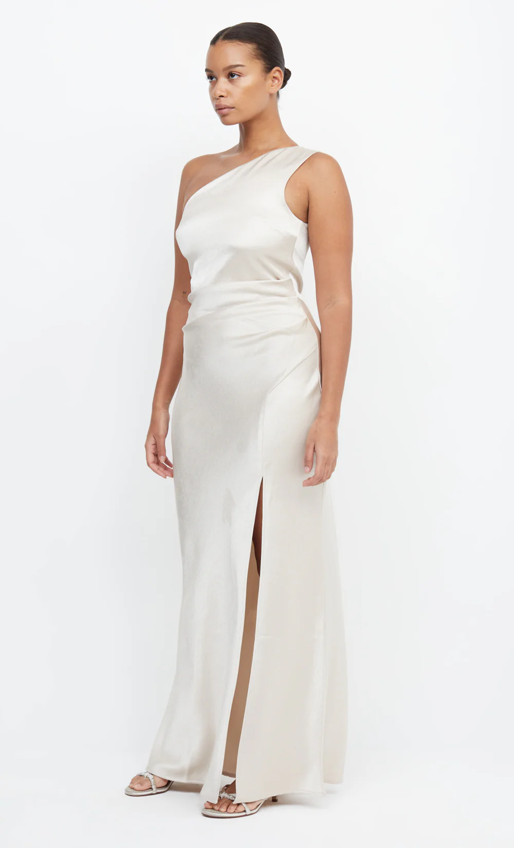 THE DREAMER ASYM DRESS - SAND - Image 4