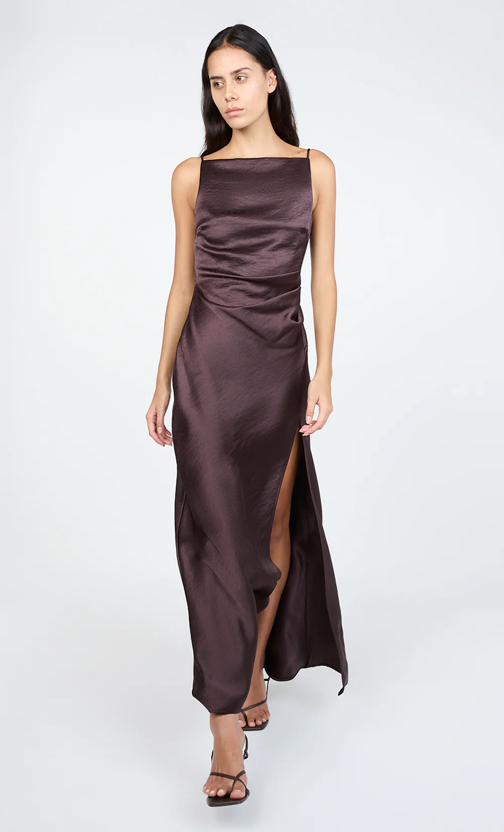 THE DREAMER MAXI DRESS - DARK CHOCOLATE - Image 5