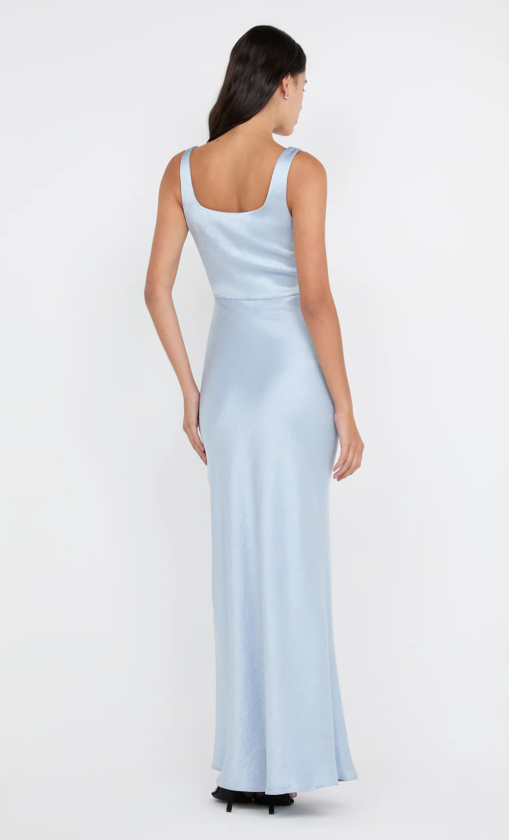 THE DREAMER SQUARE NECK DRESS - DUSTY BLUE - Image 4