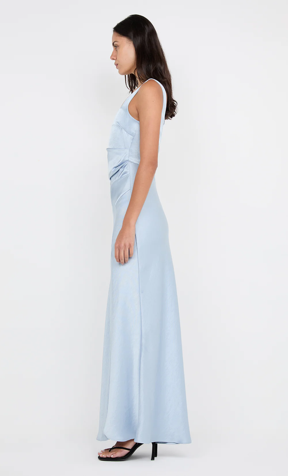 THE DREAMER SQUARE NECK DRESS - DUSTY BLUE - Image 7
