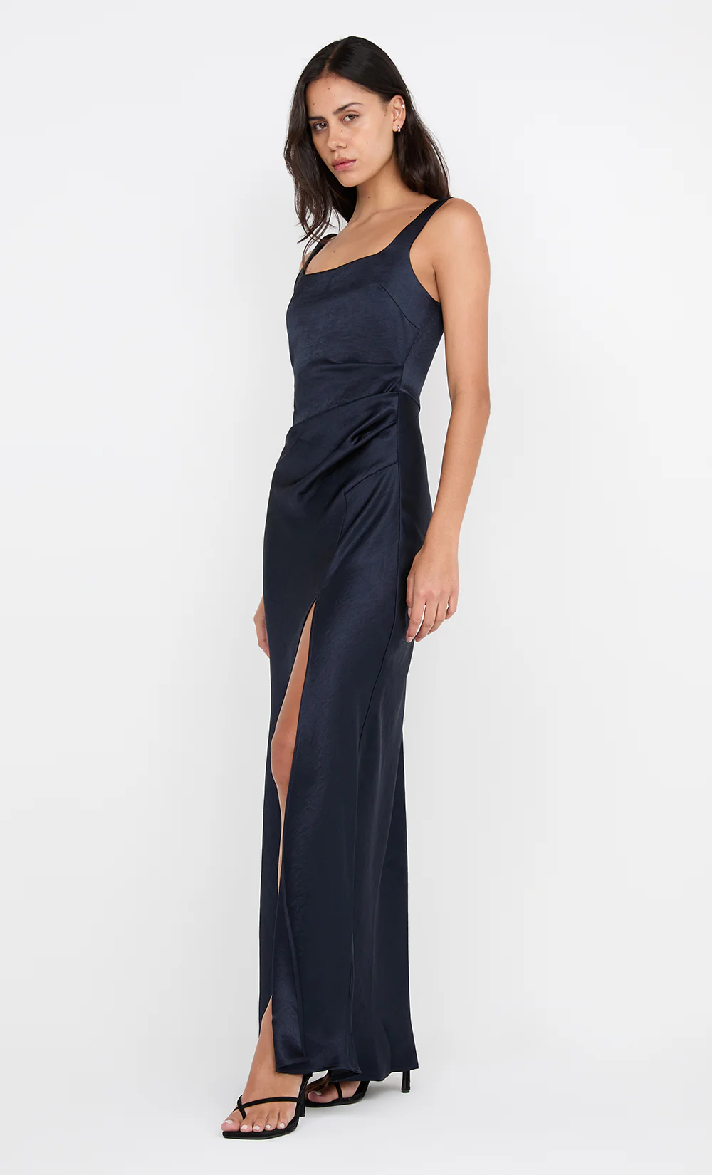 THE DREAMER SQUARE NECK DRESS - INK - Image 2