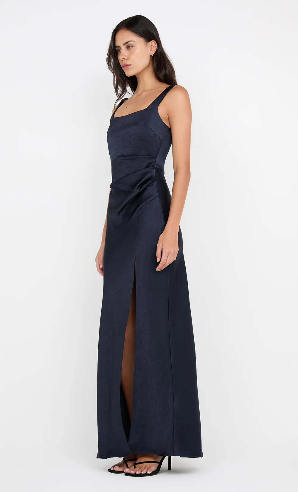 THE DREAMER SQUARE NECK DRESS - INK - Image 6