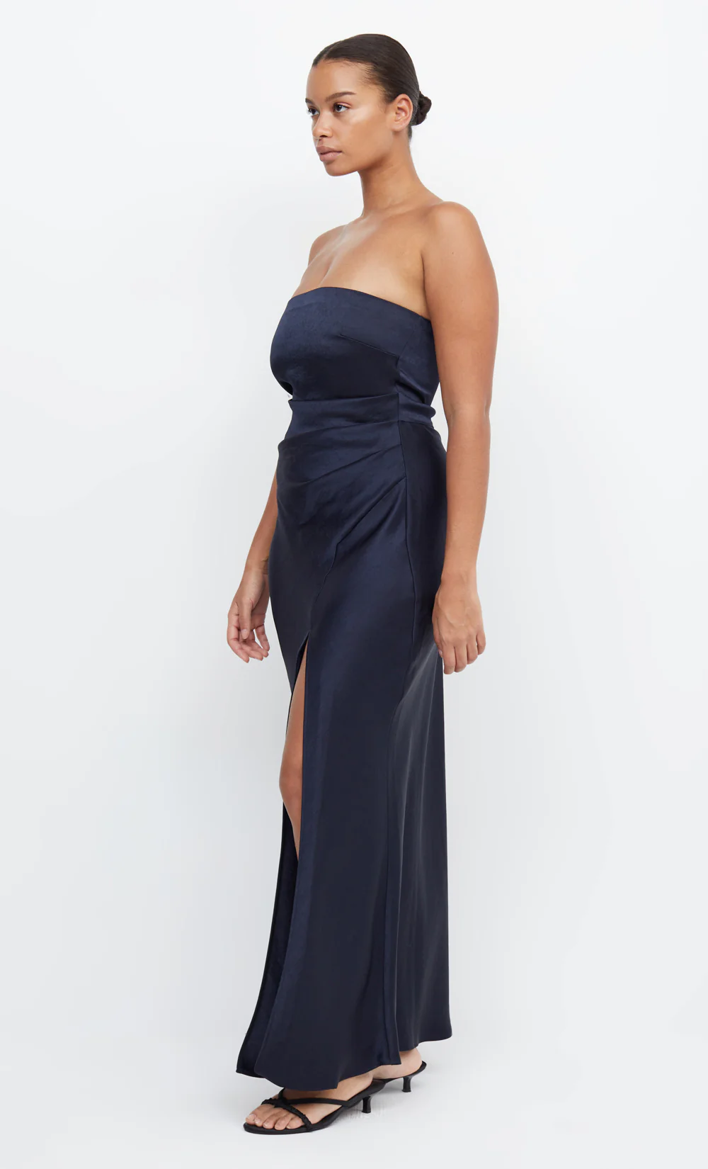 THE DREAMER STRAPLESS DRESS - INK - Image 4
