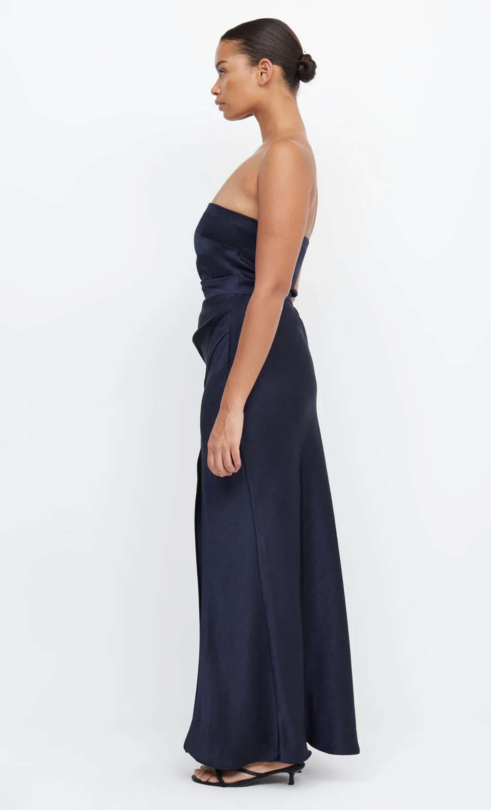 THE DREAMER STRAPLESS DRESS - INK - Image 5