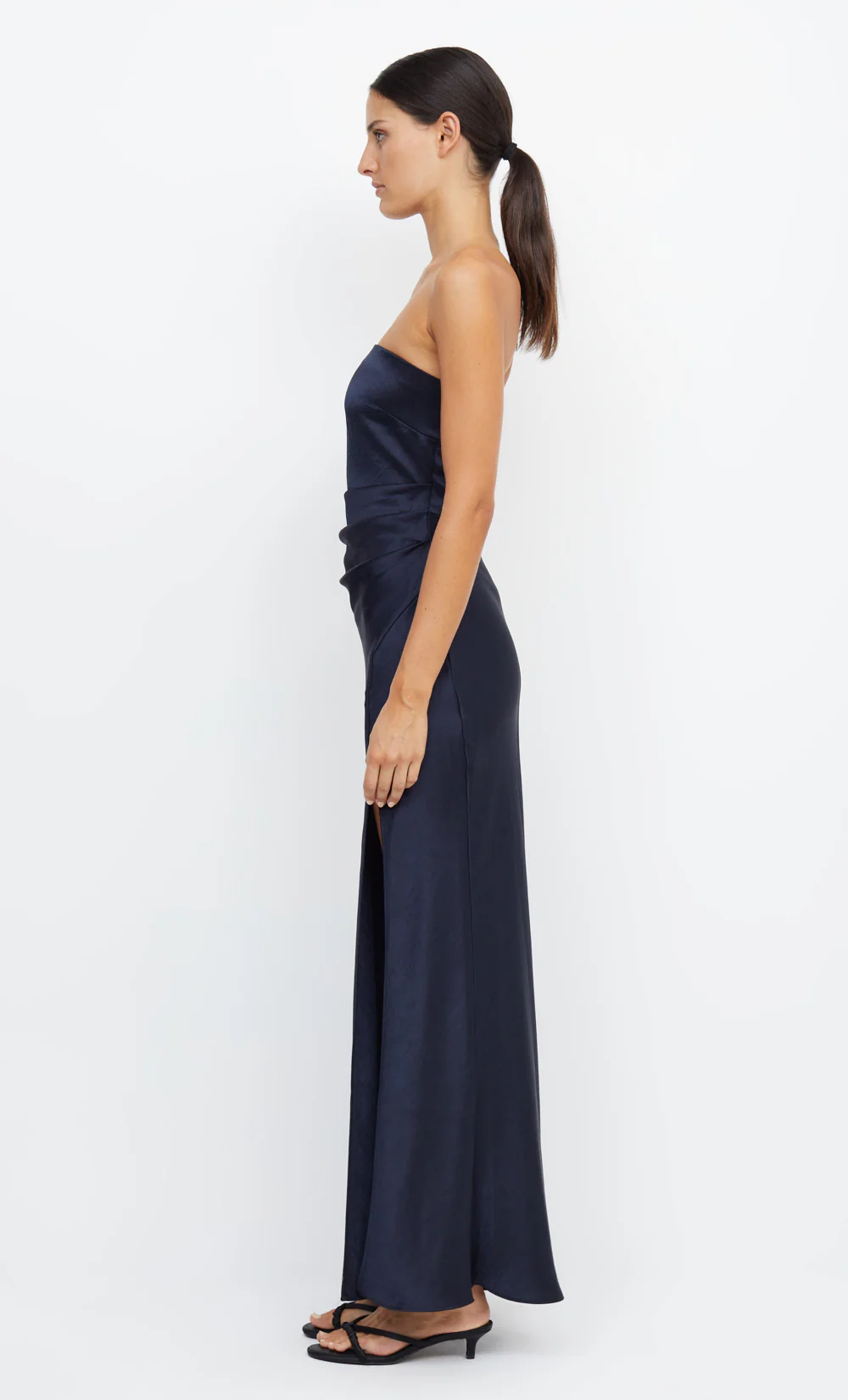 THE DREAMER STRAPLESS DRESS - INK - Image 9