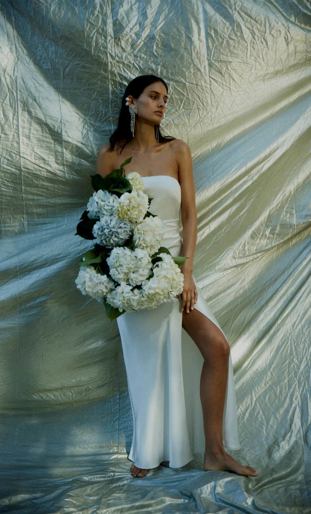 THE DREAMER STRAPLESS DRESS - IVORY - Image 3