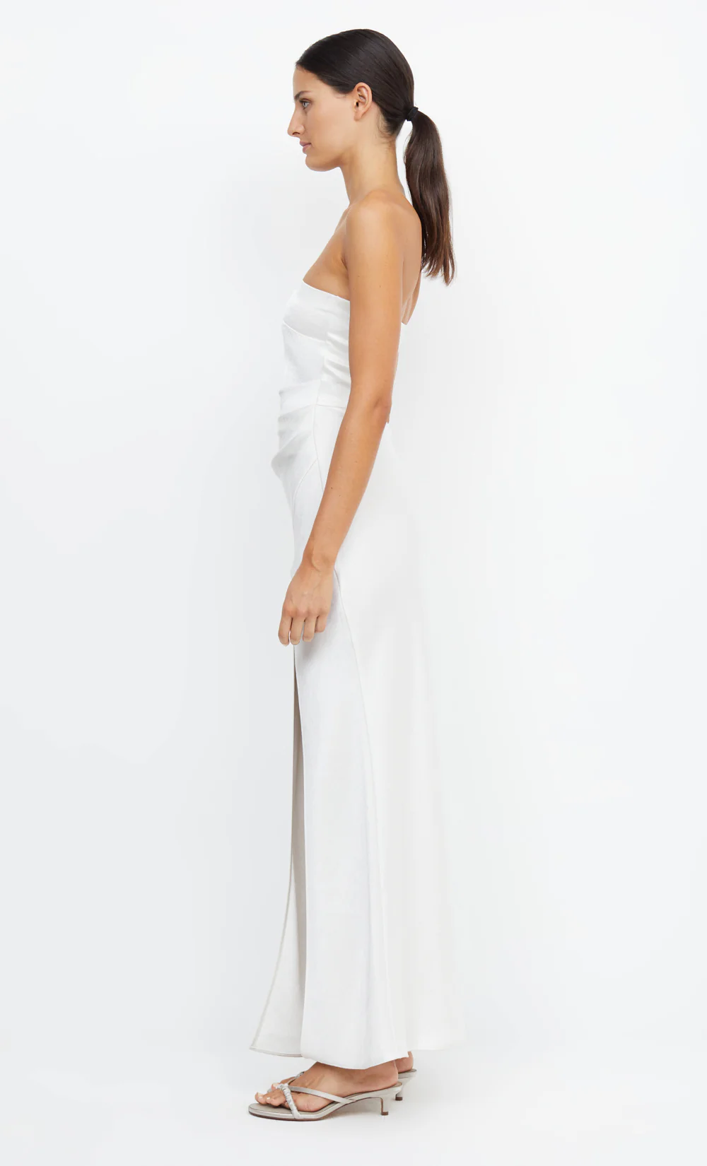 THE DREAMER STRAPLESS DRESS - IVORY - Image 6
