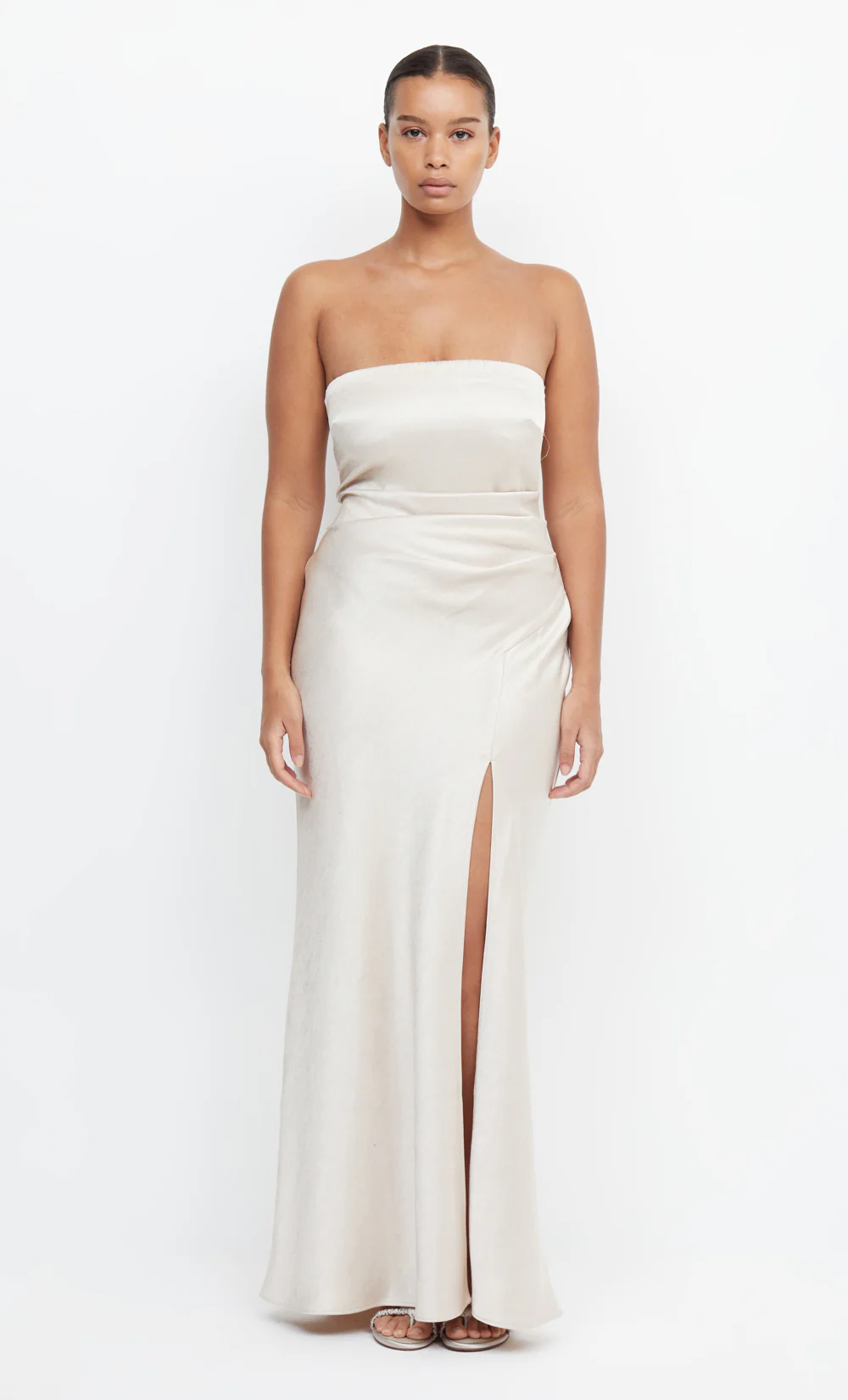 THE DREAMER STRAPLESS DRESS - SAND - Image 2