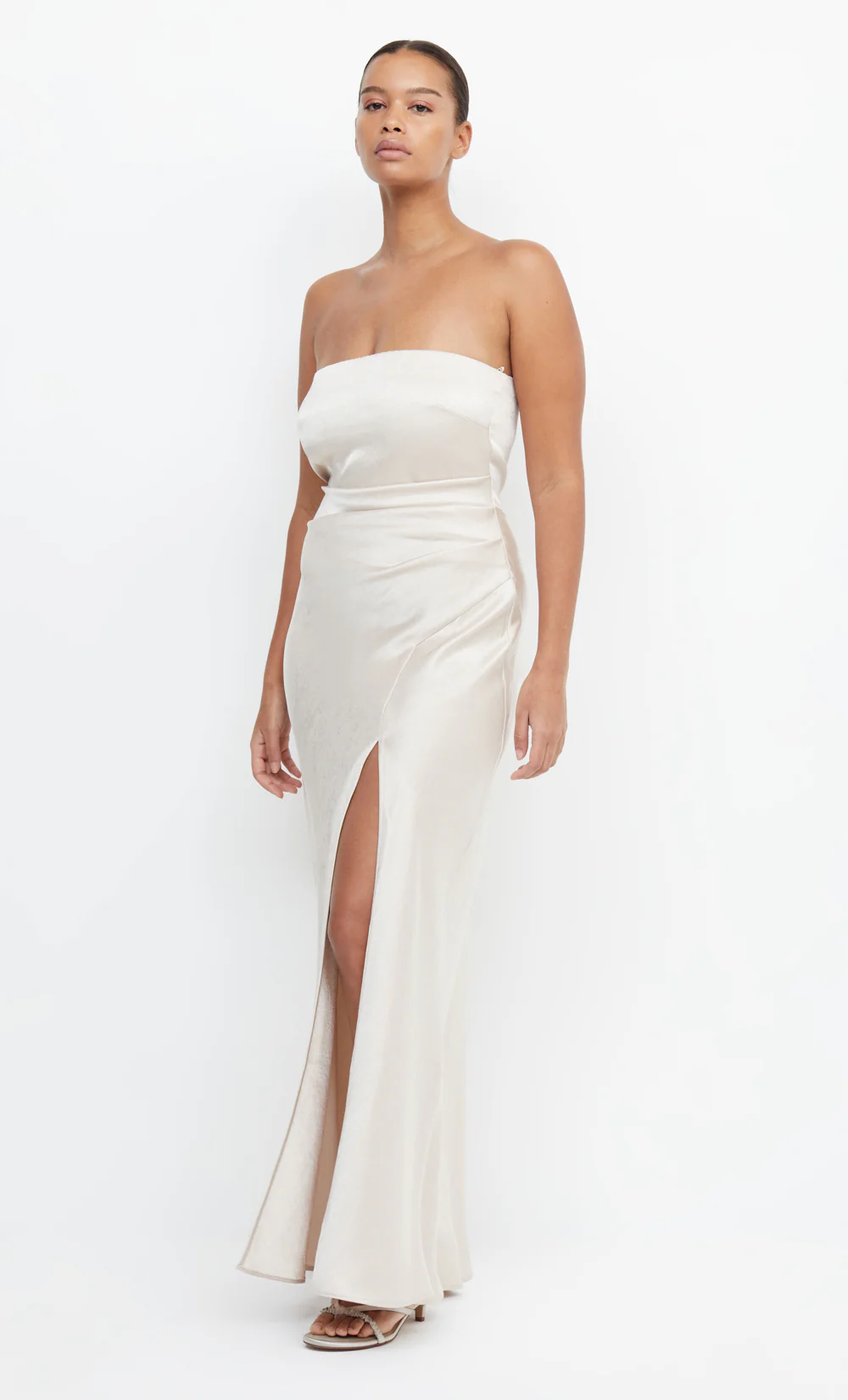 THE DREAMER STRAPLESS DRESS - SAND - Image 4