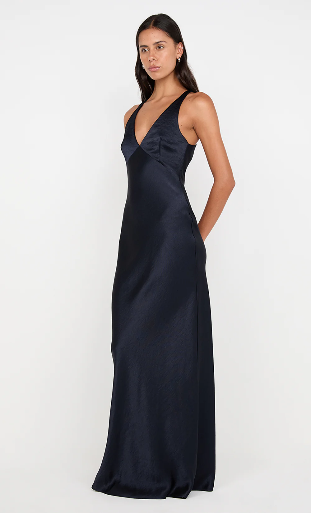 THE DREAMER V NECK DRESS - INK - Image 3