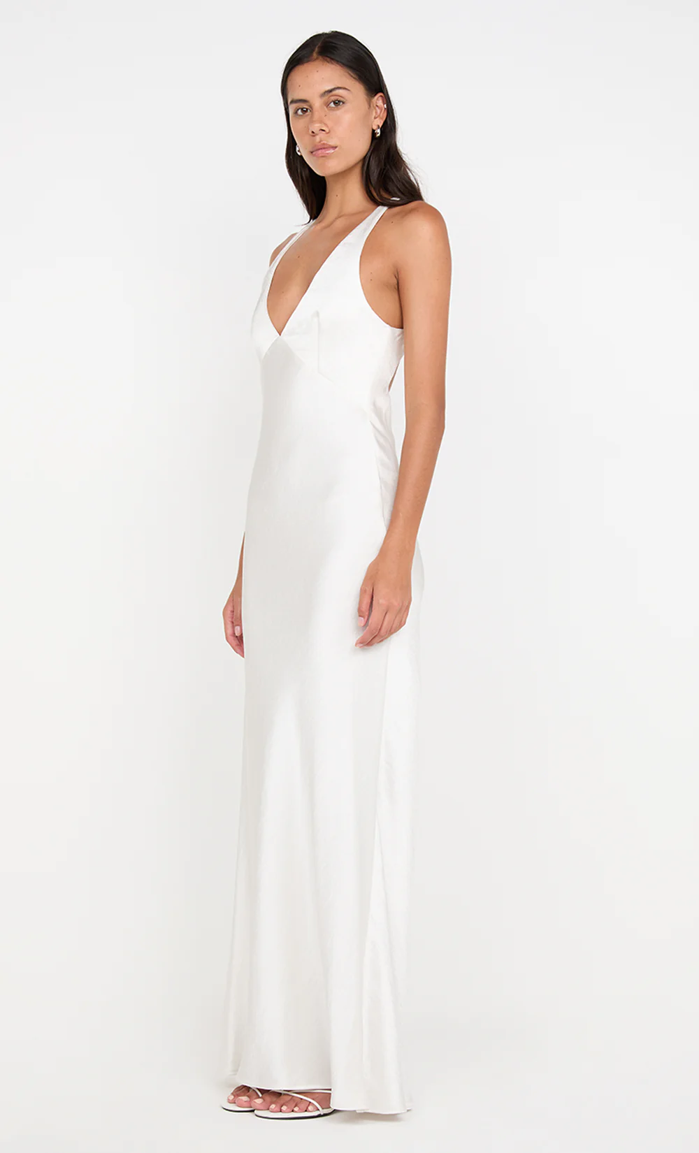 THE DREAMER V NECK DRESS - IVORY - Image 3