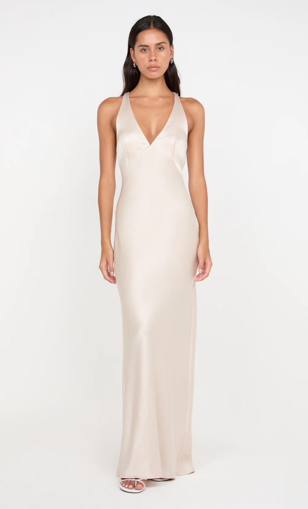 THE DREAMER V NECK DRESS - SAND