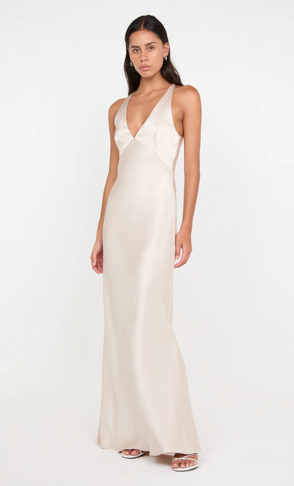 THE DREAMER V NECK DRESS - SAND - Image 3