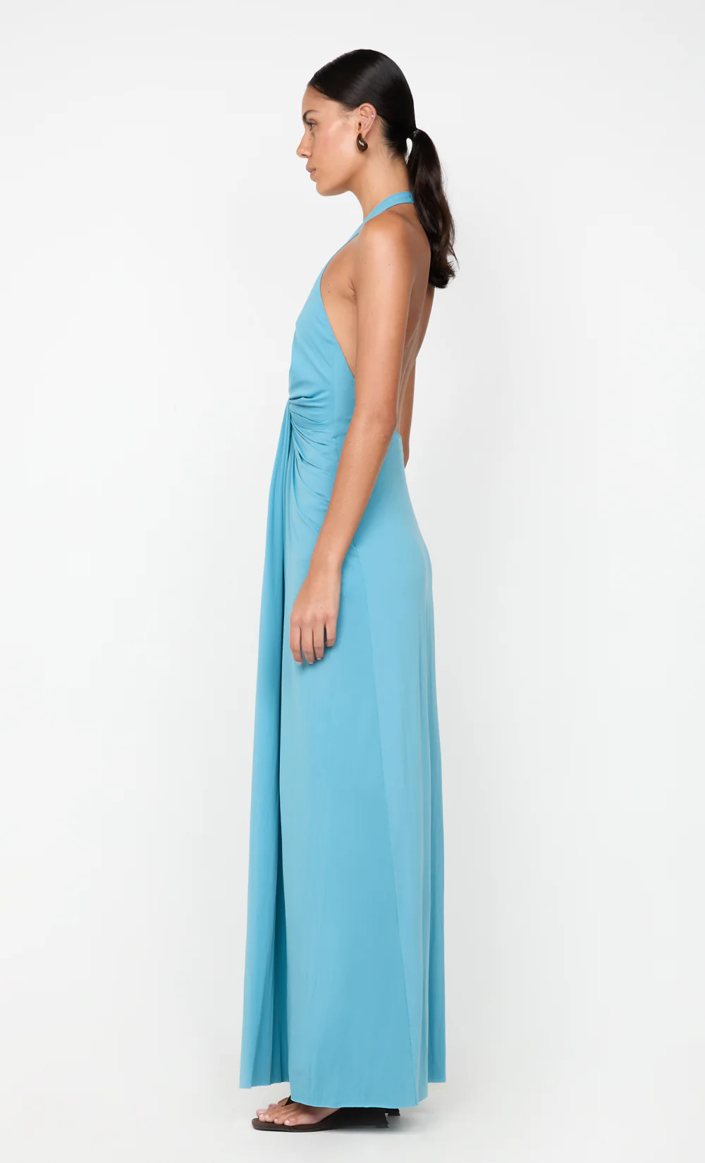 TILLIE DRAPE MAXI DRESS - DEEP SEAFOAM - Image 5