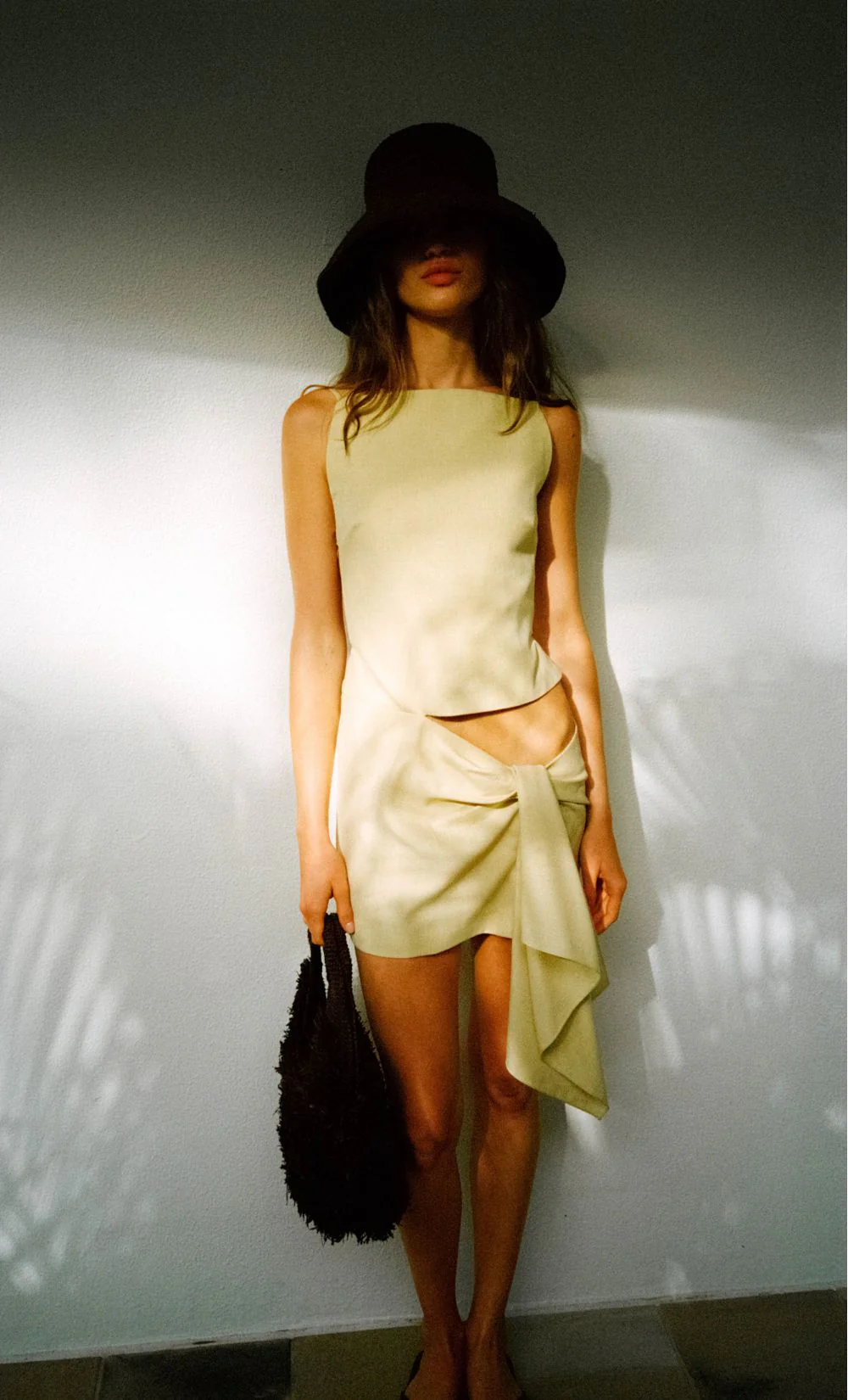 VARA DRAPE MINI DRESS - SANDSTONE - Image 2