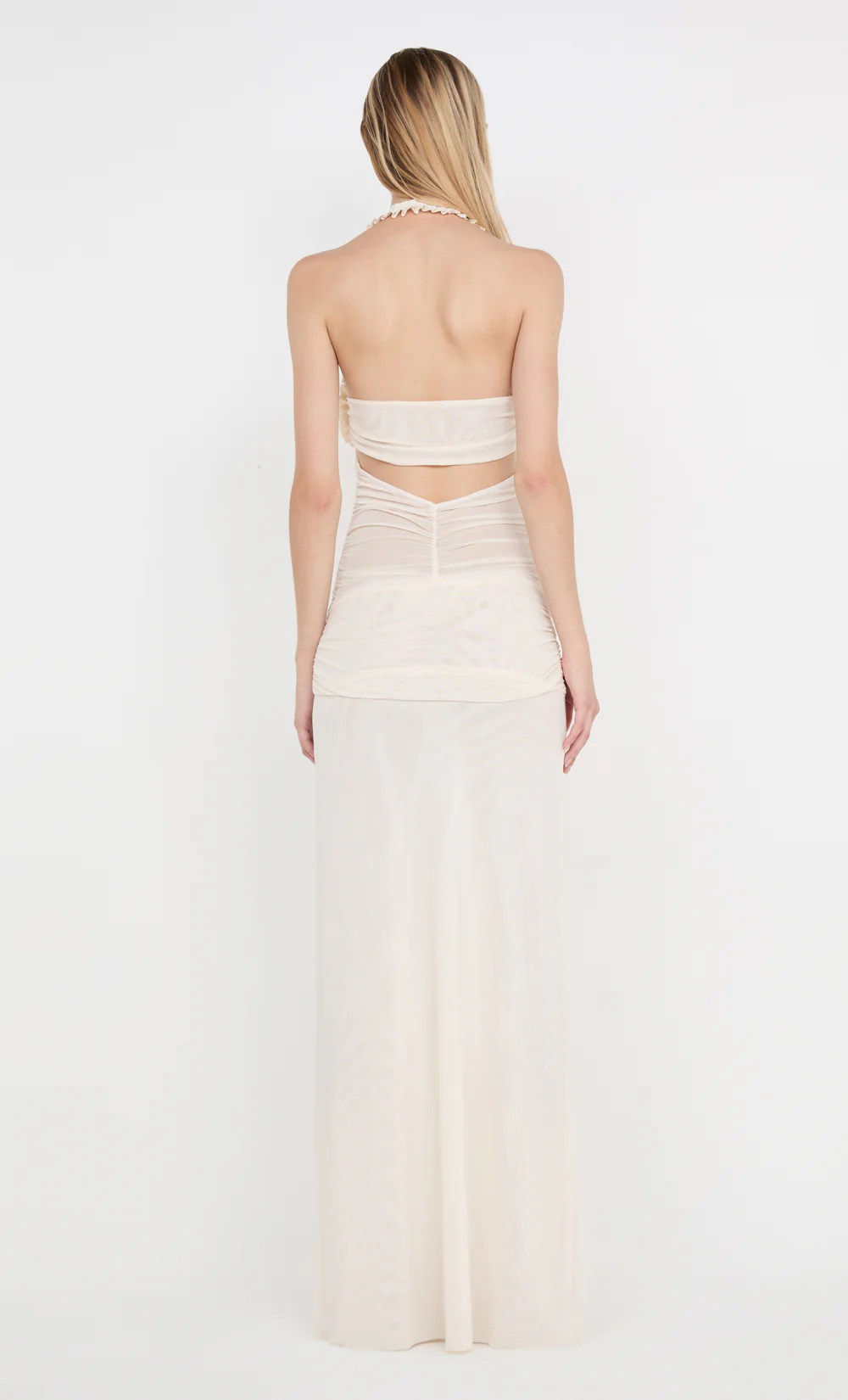VIOLA SPIRAL MAXI DRESS - BUTTERCREAM - Image 6
