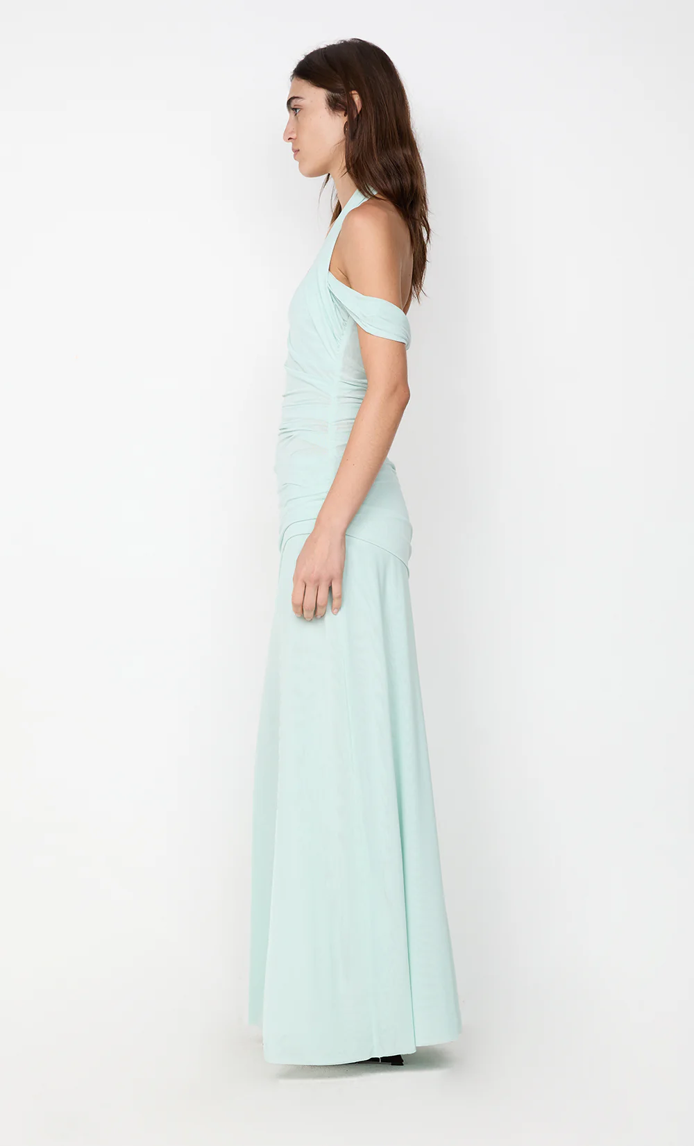 WINNIE HALTER MAXI DRESS - SPEARMINT - Image 3