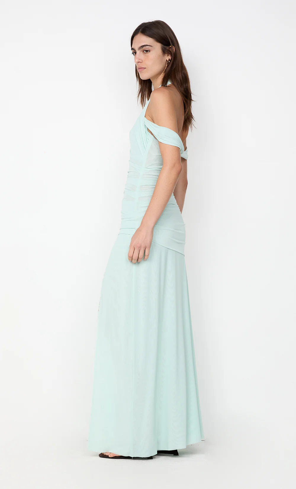 WINNIE HALTER MAXI DRESS - SPEARMINT - Image 4